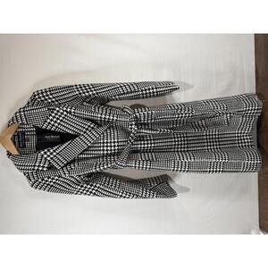 Jason Maxwell Heavy Black/White Houndstooth Coat NWT Size Medium